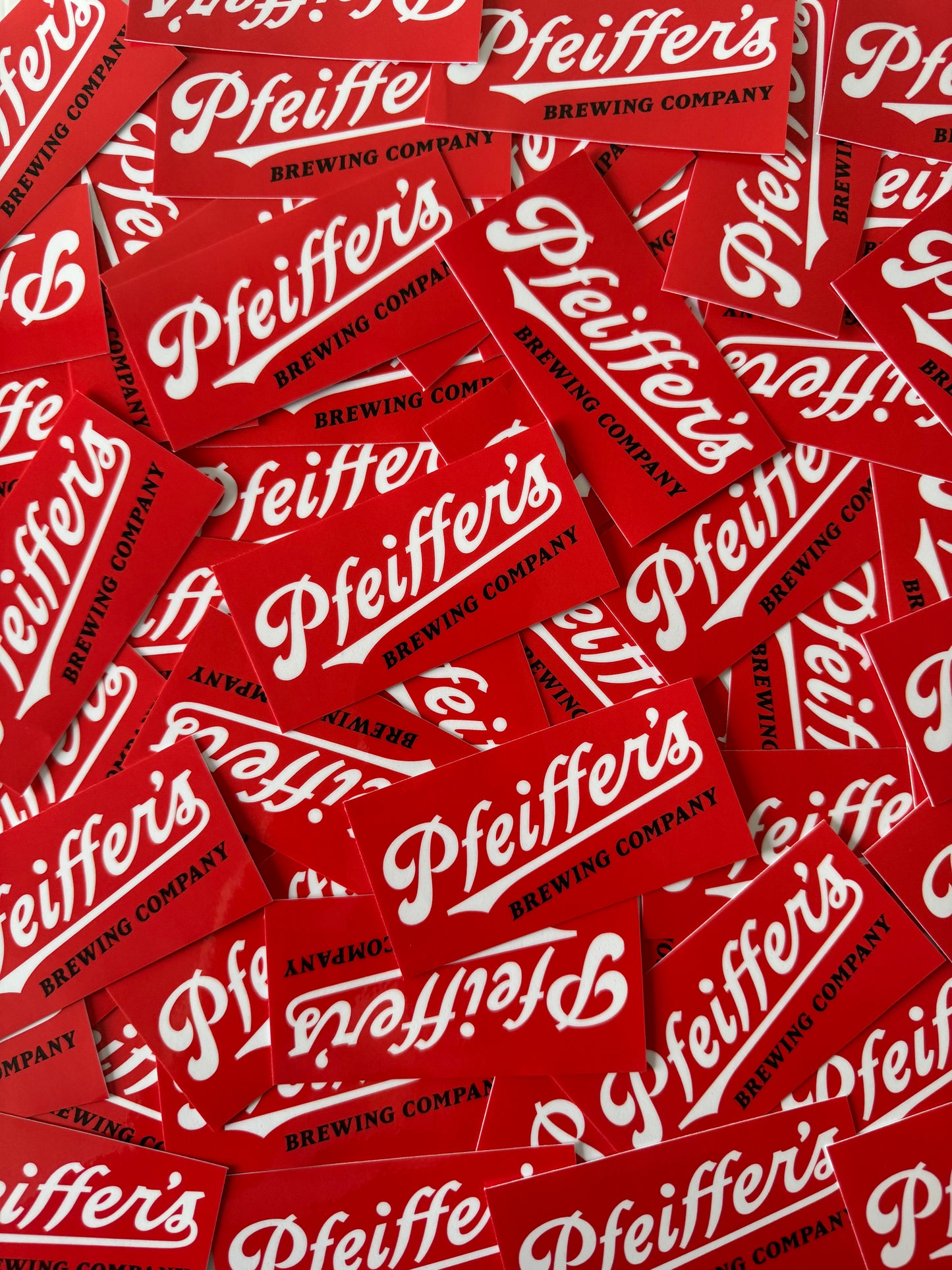 Pfeiffers brewing company beer logo art sticker