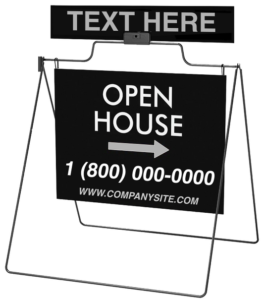 24" x 18" Coroplast Sign With Rider & Frame