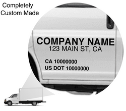 Company Vehicle Lettering / Numbering - Outsourcedstickers